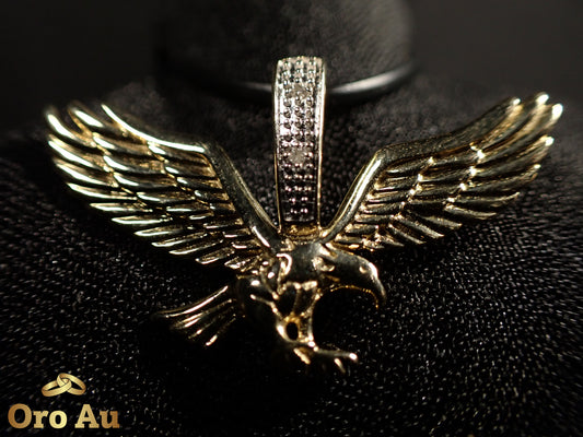 9ct Yellow Gold Eagle Pendant Width 3.5cm 3.3g