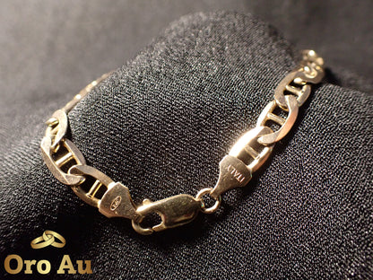 9ct Yellow Gold Anchor link bracelet 22.5cm 11.88g