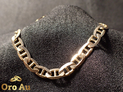 9ct Yellow Gold Anchor link bracelet 22.5cm 11.88g
