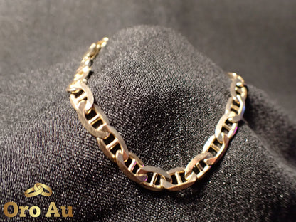 9ct Yellow Gold Anchor link bracelet 22.5cm 11.88g