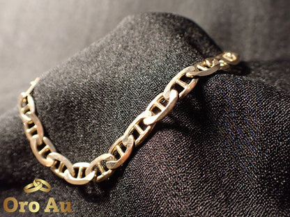 9ct Yellow Gold Anchor link bracelet 22.5cm 11.88g
