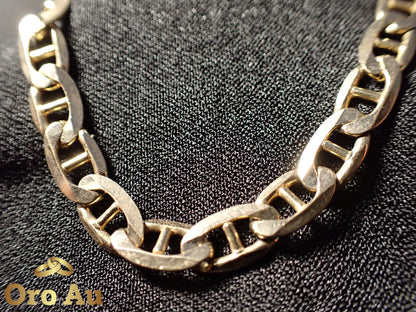 9ct Yellow Gold Anchor link bracelet 22.5cm 11.88g