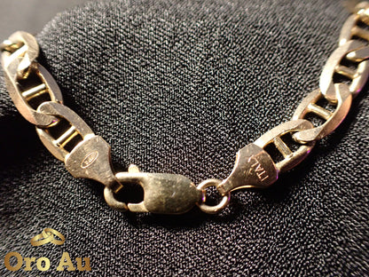 9ct Yellow Gold Anchor link bracelet 22.5cm 11.88g