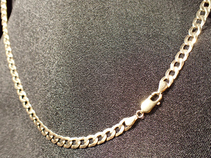 9ct Yellow Gold Flat Curb Link Chain 50.5cm 11.9g