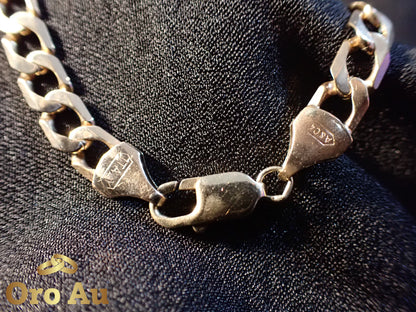 9ct Yellow Gold Flat Curb Bracelet 22.5cm 13.88g