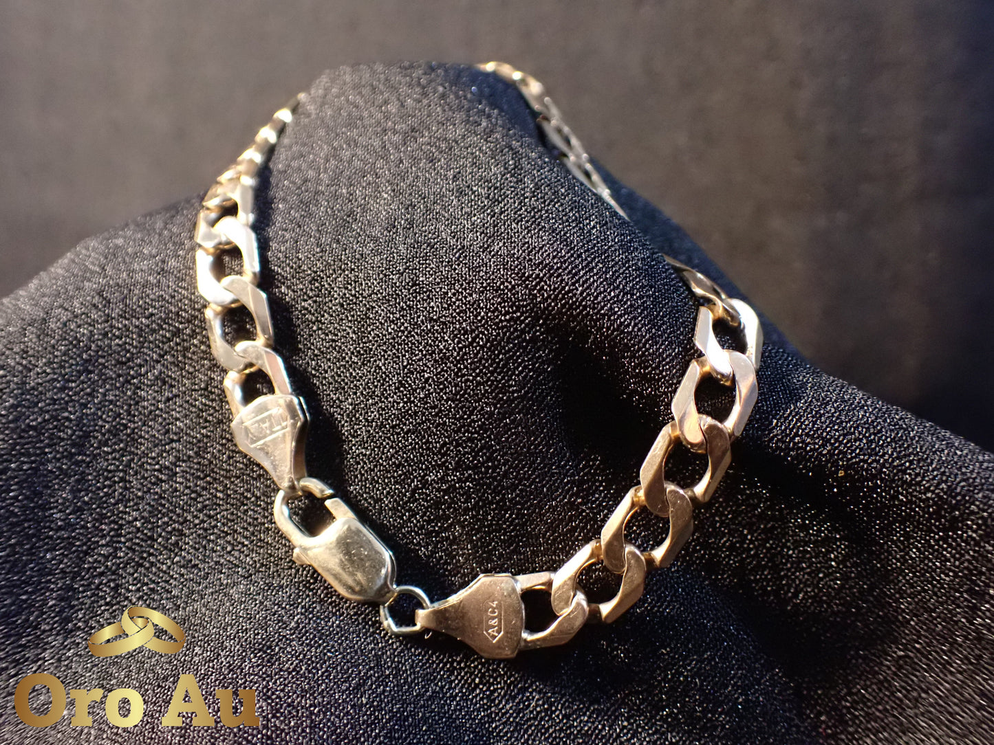 9ct Yellow Gold Flat Curb Bracelet 22.5cm 13.88g