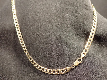 9ct Yellow Gold Flat Curb Link Chain 50.5cm 11.9g