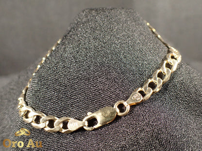 9ct Yellow Gold Bracelet Curb Link 21cm 9.5g
