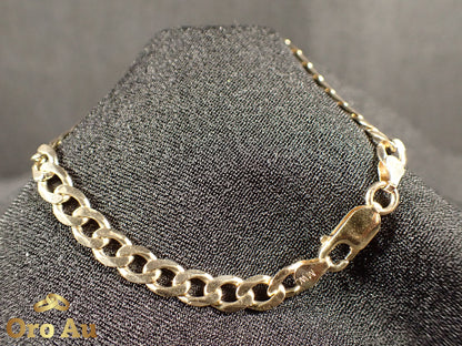 9ct Yellow Gold Bracelet Curb Link 21cm 9.5g