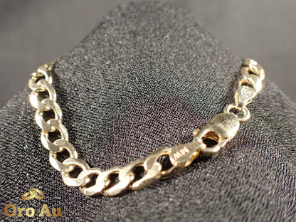 9ct Yellow Gold Bracelet Curb Link 21cm 9.5g
