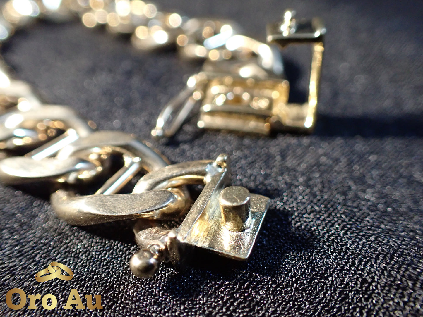 9ct HEAVY Solid Yellow Gold Anchor Link Bracelet 20.5cm 68.8g