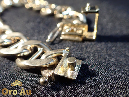 9ct HEAVY Solid Yellow Gold Anchor Link Bracelet 20.5cm 68.8g