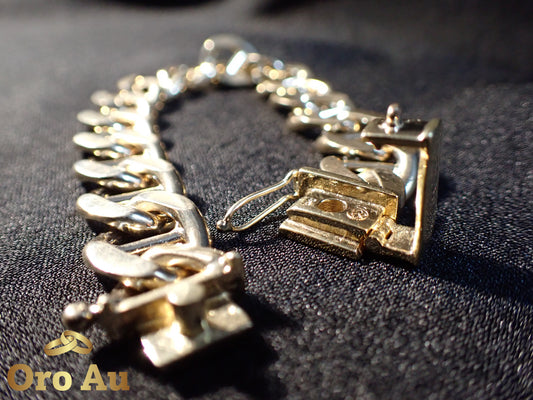 9ct HEAVY Solid Yellow Gold Anchor Link Bracelet 20.5cm 68.8g