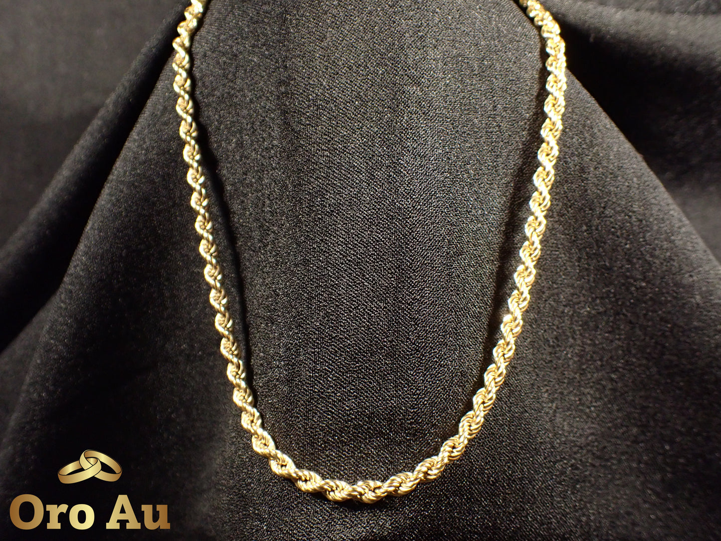 9ct Yellow Gold Rope Link Chain 62cm 15.9g