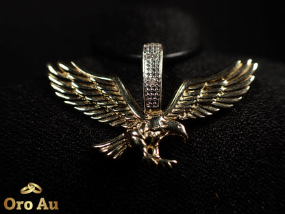9ct Yellow Gold Eagle Pendant Width 3.5cm 3.3g