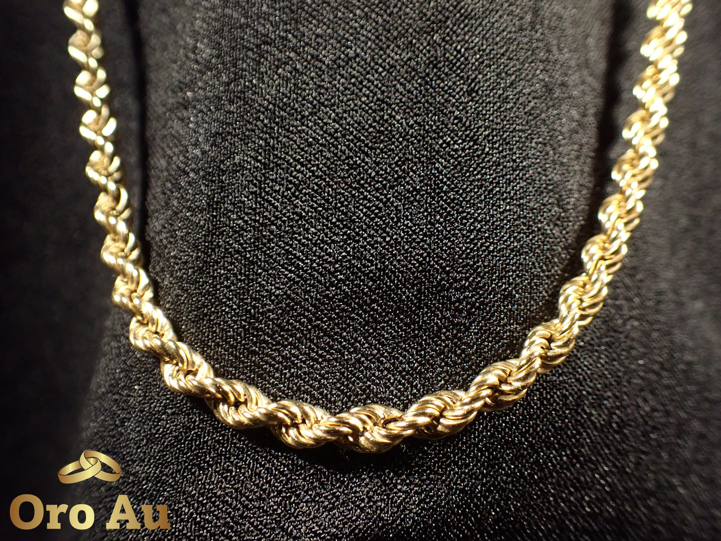 9ct Yellow Gold Rope Link Chain 62cm 15.9g