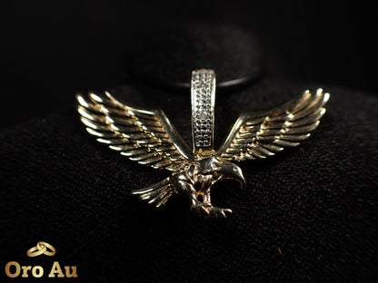9ct Yellow Gold Eagle Pendant Width 3.5cm 3.3g