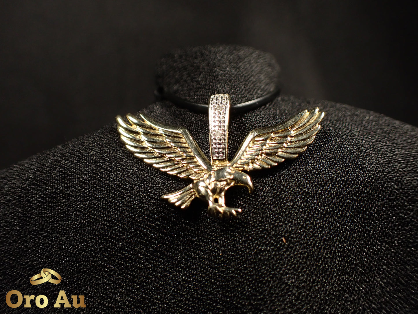 9ct Yellow Gold Eagle Pendant Width 3.5cm 3.3g