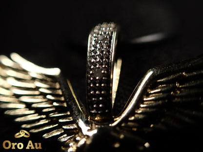 9ct Yellow Gold Eagle Pendant Width 3.5cm 3.3g