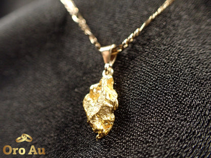 22ct Yellow Gold Pendant 3.08g w/ 9ct Yellow Gold Necklace 45.5cm 3.84g