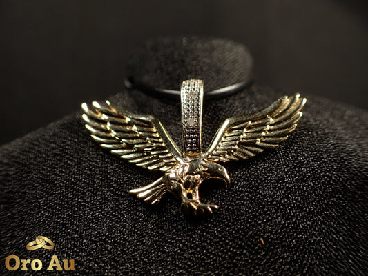9ct Yellow Gold Eagle Pendant Width 3.5cm 3.3g