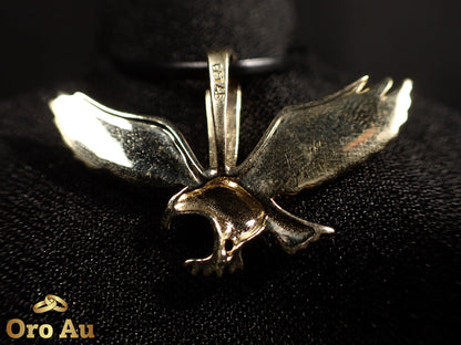 9ct Yellow Gold Eagle Pendant Width 3.5cm 3.3g