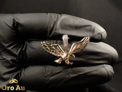 9ct Yellow Gold Eagle Pendant Width 3.5cm 3.3g