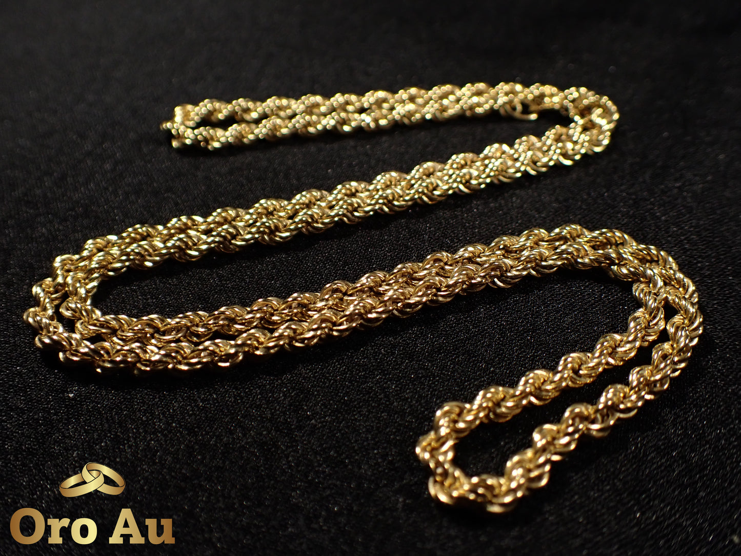 9ct Yellow Gold Rope Link Chain 62cm 15.9g