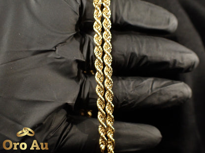 9ct Yellow Gold Rope Link Chain 62cm 15.9g