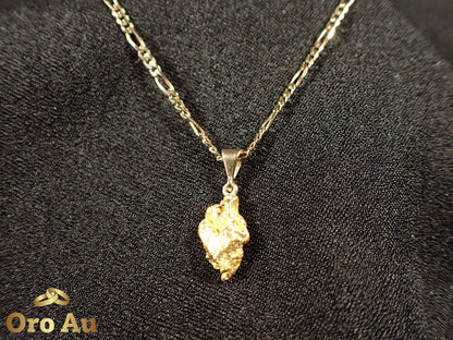 22ct Yellow Gold Pendant 3.08g w/ 9ct Yellow Gold Necklace 45.5cm 3.84g
