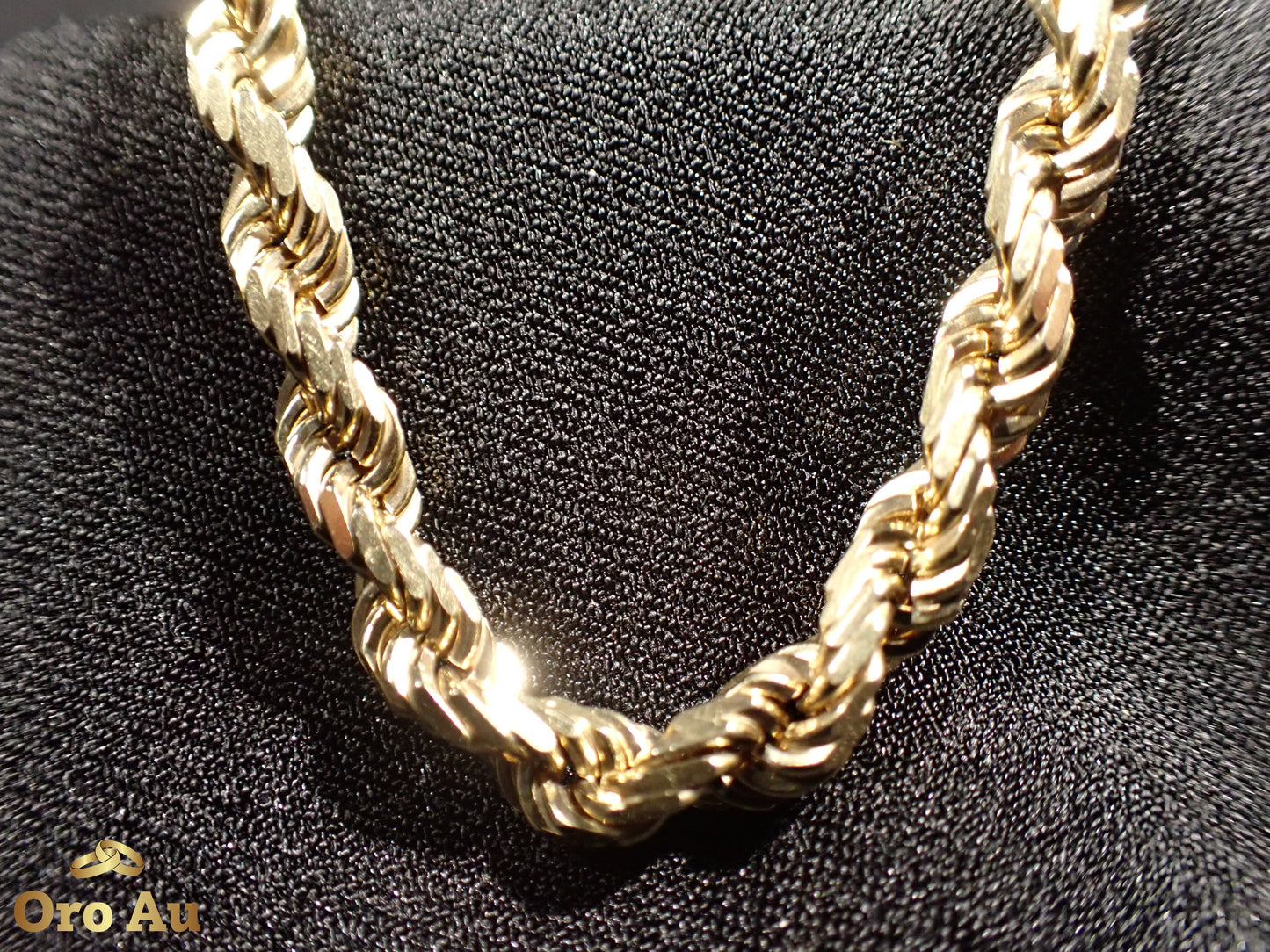 9ct Yellow Gold Rope Link Bracelet 21cm 16.35g