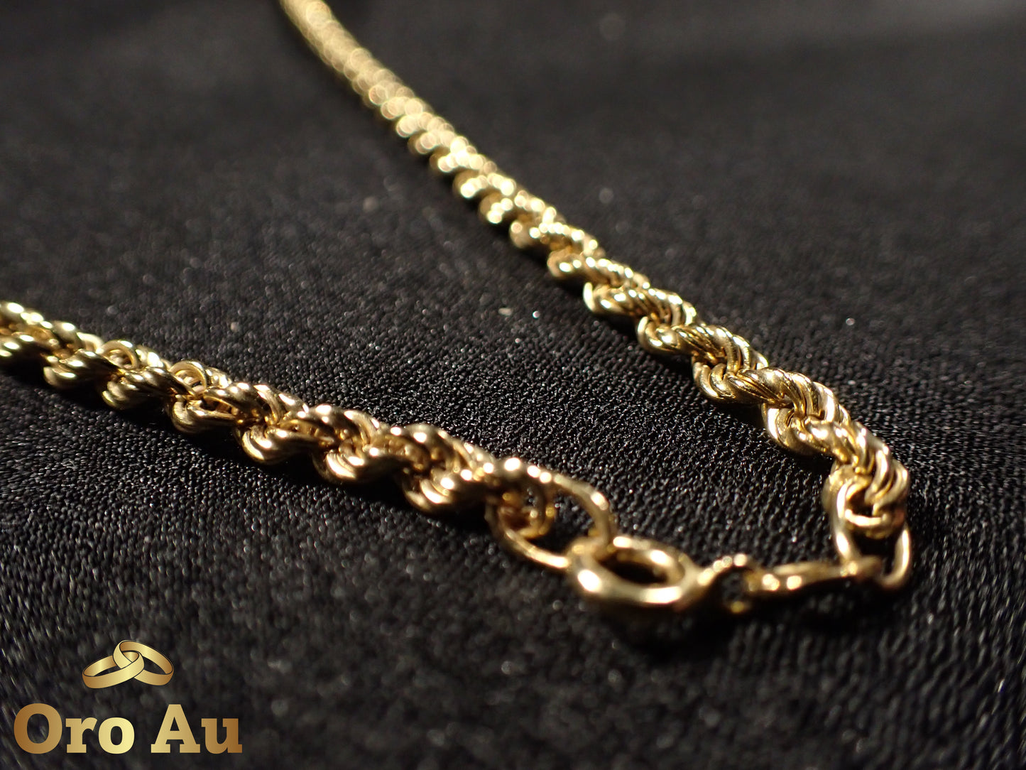 9ct Yellow Gold Rope Link Chain 62cm 15.9g