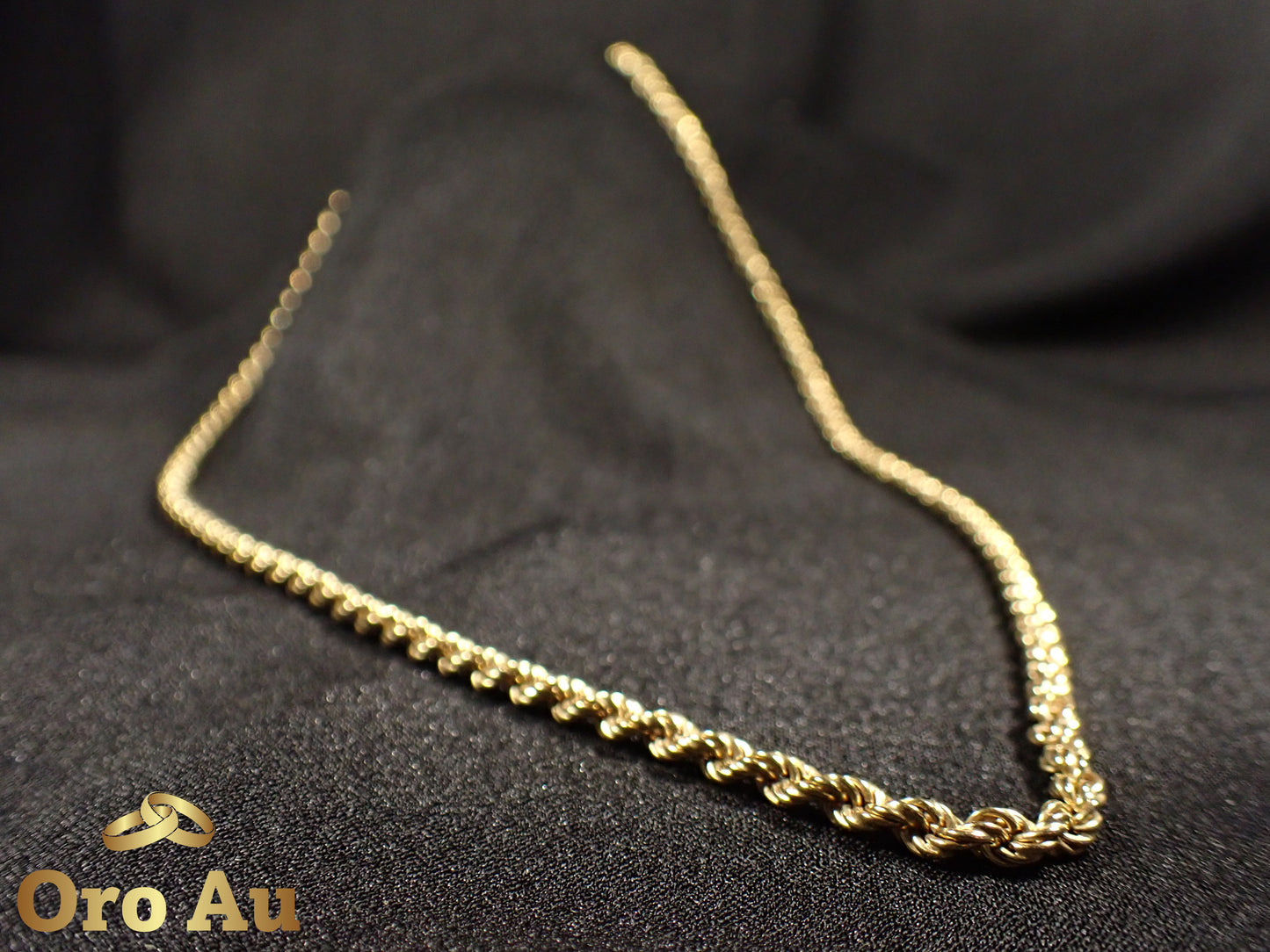 9ct Yellow Gold Rope Link Chain 62cm 15.9g