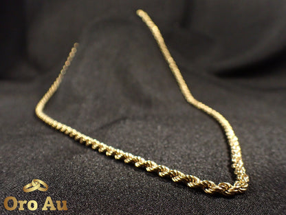 9ct Yellow Gold Rope Link Chain 62cm 15.9g