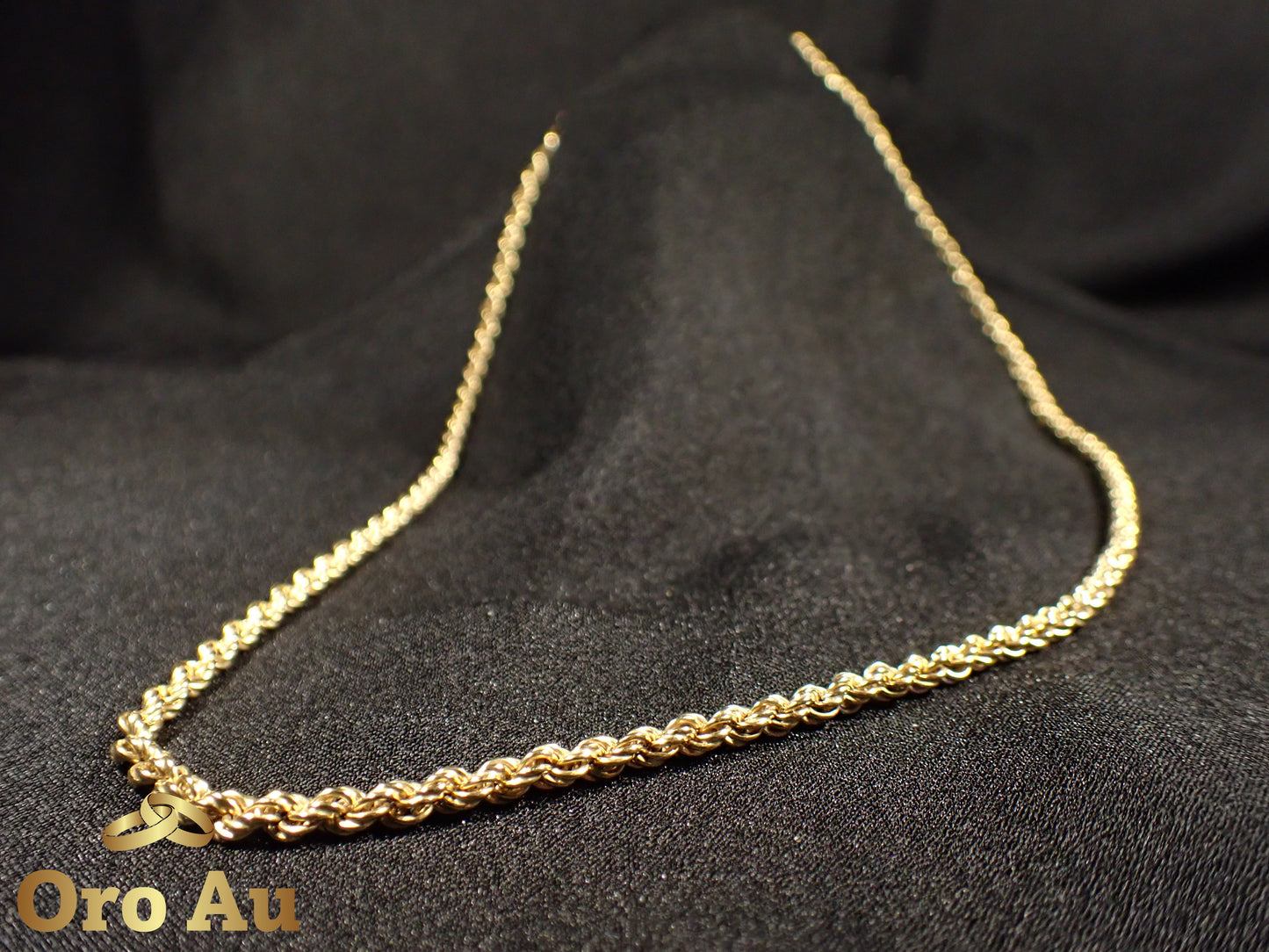 9ct Yellow Gold Rope Link Chain 62cm 15.9g