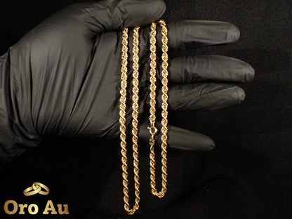 9ct Yellow Gold Rope Link Chain 62cm 15.9g