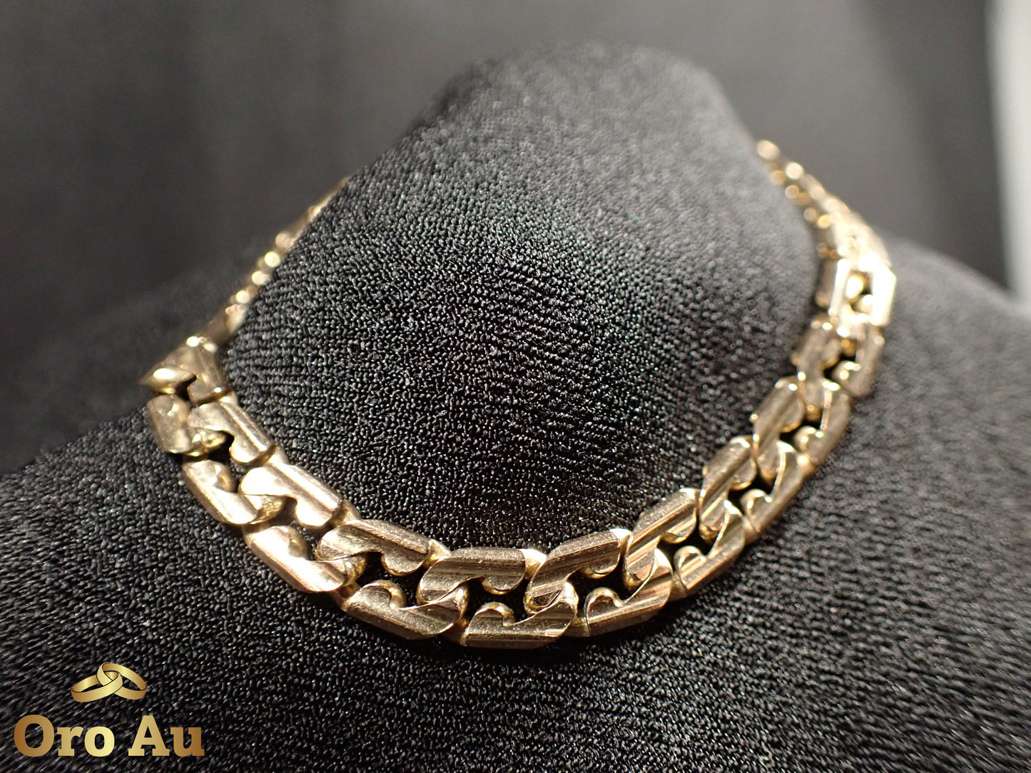 9ct Yellow Gold Curb Link Bracelet 20cm 15.59g