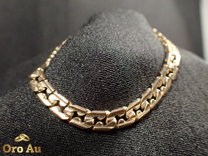9ct Yellow Gold Curb Link Bracelet 20cm 15.59g