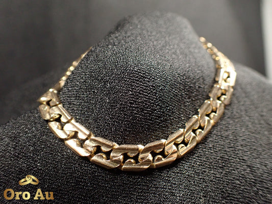 9ct Yellow Gold Curb Link Bracelet 20cm 15.59g