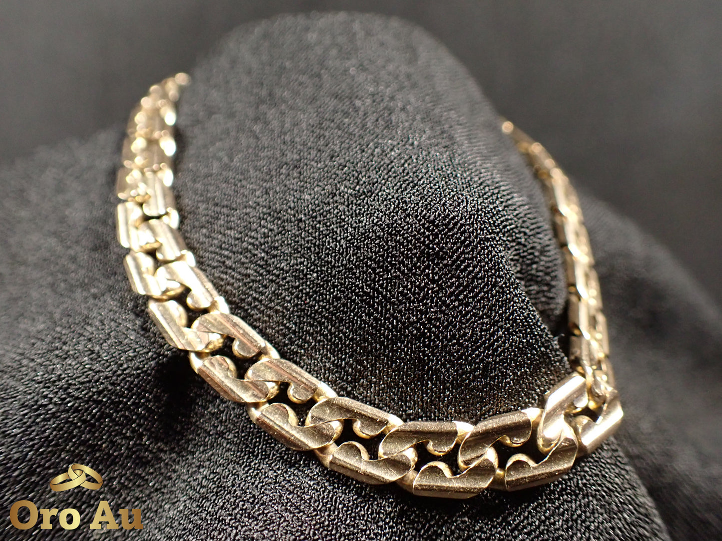 9ct Yellow Gold Curb Link Bracelet 20cm 15.59g