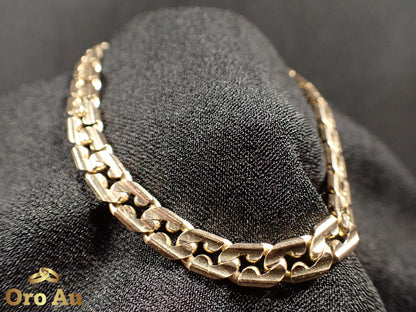 9ct Yellow Gold Curb Link Bracelet 20cm 15.59g