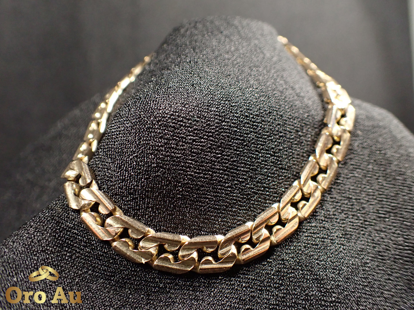 9ct Yellow Gold Curb Link Bracelet 20cm 15.59g