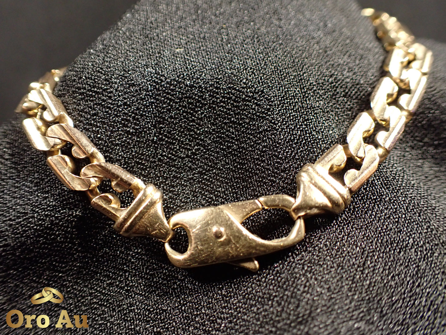 9ct Yellow Gold Curb Link Bracelet 20cm 15.59g