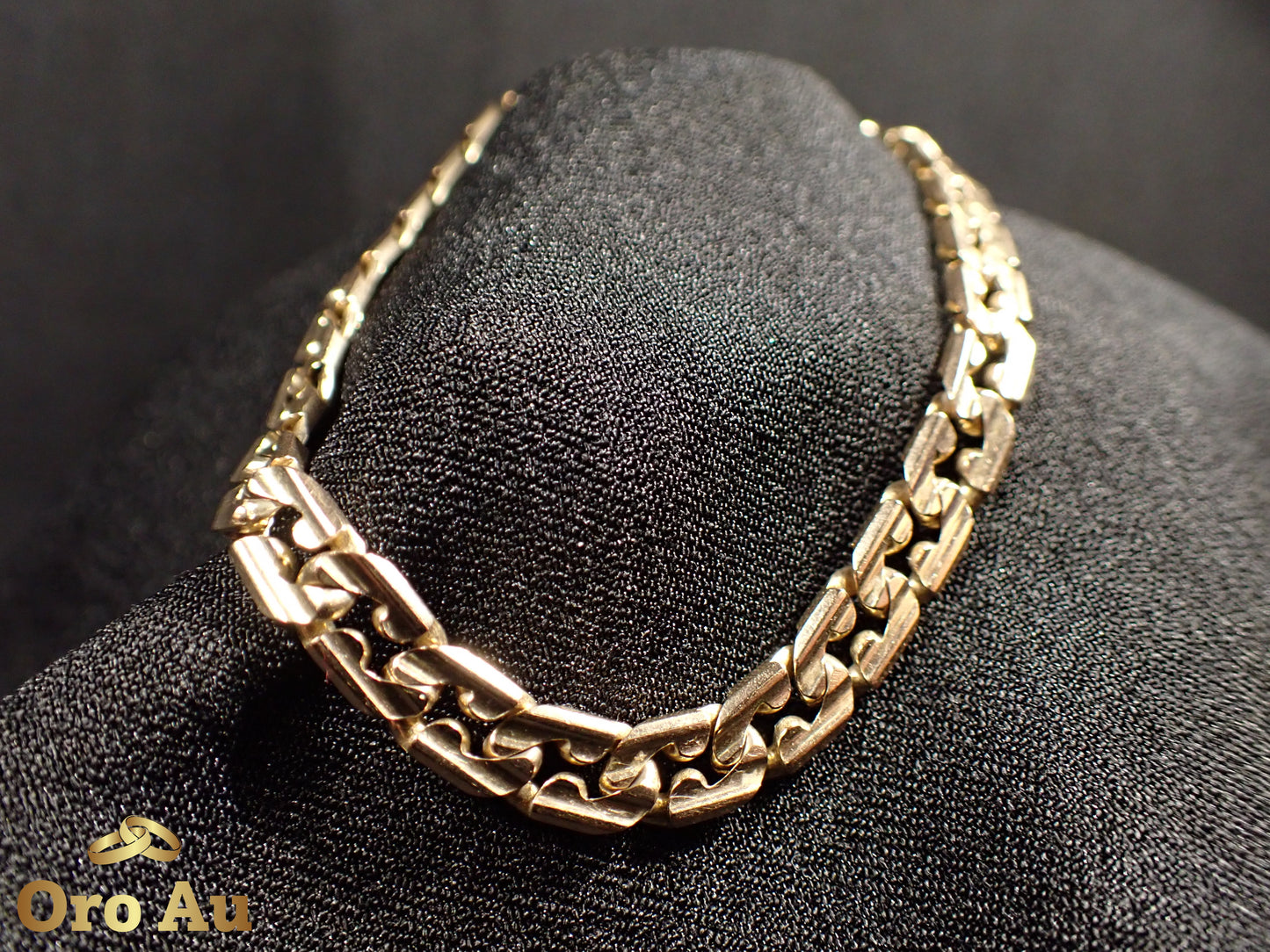 9ct Yellow Gold Curb Link Bracelet 20cm 15.59g