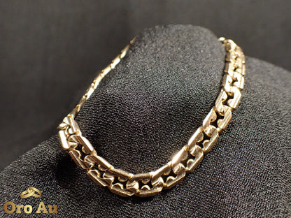 9ct Yellow Gold Curb Link Bracelet 20cm 15.59g
