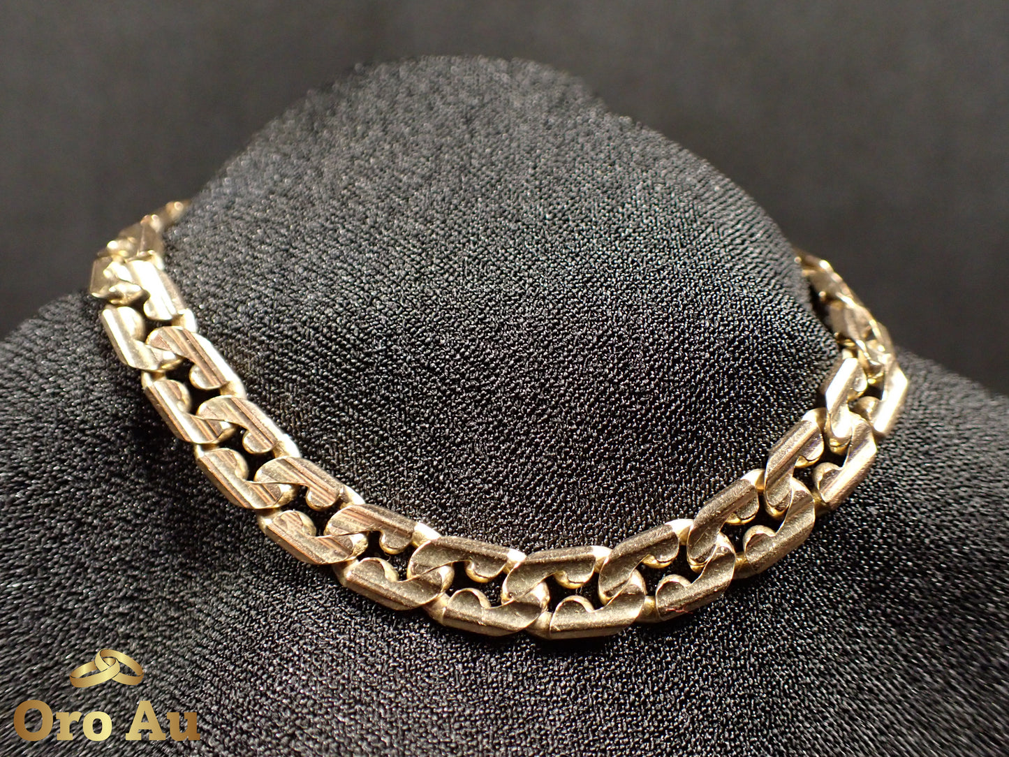 9ct Yellow Gold Curb Link Bracelet 20cm 15.59g