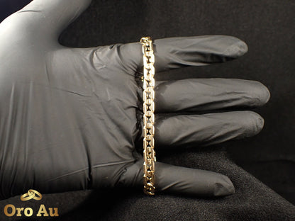 9ct Yellow Gold Curb Link Bracelet 20cm 15.59g