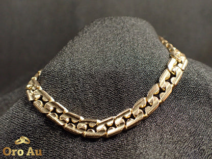 9ct Yellow Gold Curb Link Bracelet 20cm 15.59g