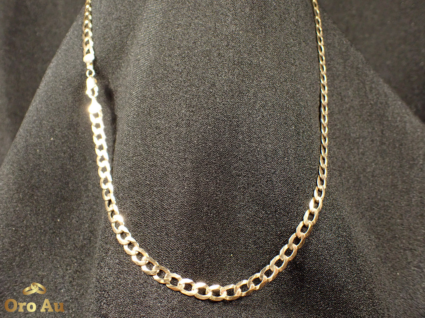 9ct Yellow Gold Flat Curb Link Necklace 14.08g 53cm