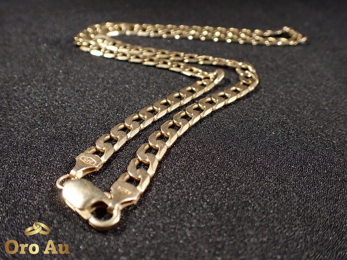 9ct Yellow Gold Curb Link Chain 52cm 31.04g